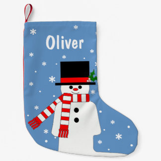 Petite Chaussette De Noël Stockage de Noël personnalisé pour Oliver