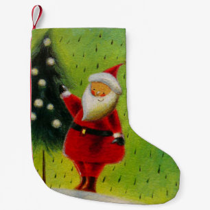 Petite Chaussette De Noël Stockage père Noël