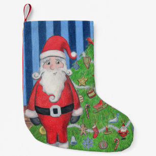 Petite Chaussette De Noël Stockage père Noël et Arbre de Noël