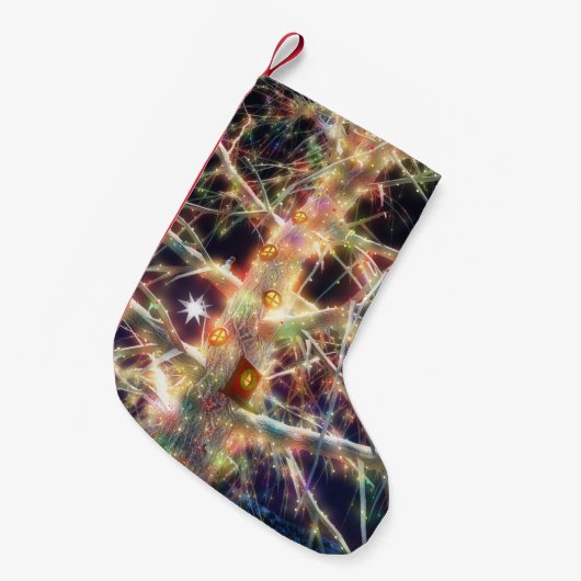 Petite Chaussette De Noël Stocking de Noël Treehouse (Devant (Accrochage))