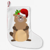 Petite Chaussette De Noël Stocks de gopher de Noël du Père Noël (Devant)
