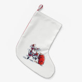 Petite Chaussette De Noël Stocks de Noël de Père Noël en colère petit (Devant (Accrochage))