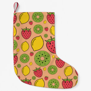 Petite Chaussette De Noël Strawberry, lemon and kiwi fruits wallpaper backgr