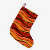 Petite Chaussette De Noël Stripes Wavy : Design Motif sans couture. (Devant (Accrochage))