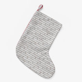 Petite Chaussette De Noël Structure modèle de briques murales (Devant (Accrochage))