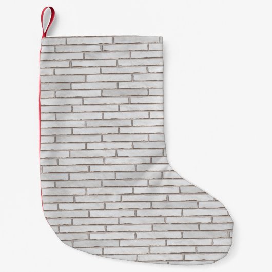 Petite Chaussette De Noël Structure modèle de briques murales (Devant)
