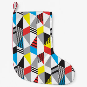 Petite Chaussette De Noël Style Bauhaus rétro : Abstrait sans couture