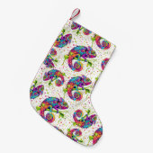 Petite Chaussette De Noël Style d'aquarelle des teintures Chameleon (Devant (Accrochage))