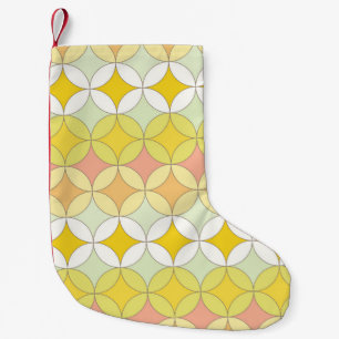 Petite Chaussette De Noël Style Disco Rétro Motif sans couture
