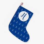 Petite Chaussette De Noël Style marine Ancre (Devant (Accrochage))