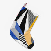 Petite Chaussette De Noël Style Memphis : Collage géométrique créatif. (Devant (Accrochage))