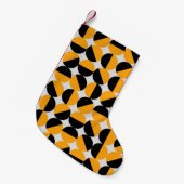 Petite Chaussette De Noël Style seventies, demi-cercles géométriques. (Devant (Accrochage))