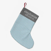 Petite Chaussette De Noël Suite Baby shower Pastel Blue & Grey (Devant (Accrochage))