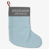 Petite Chaussette De Noël Suite Baby shower Pastel Blue & Grey (Devant)