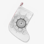 Petite Chaussette De Noël Sun Mandala 1 (Devant (Accrochage))
