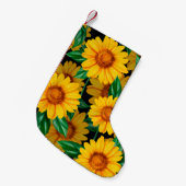 Petite Chaussette De Noël Sunflower seamless pattern. Background with yellow (Devant (Accrochage))