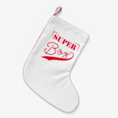 Petite Chaussette De Noël Super Boy (Devant (Accrochage))