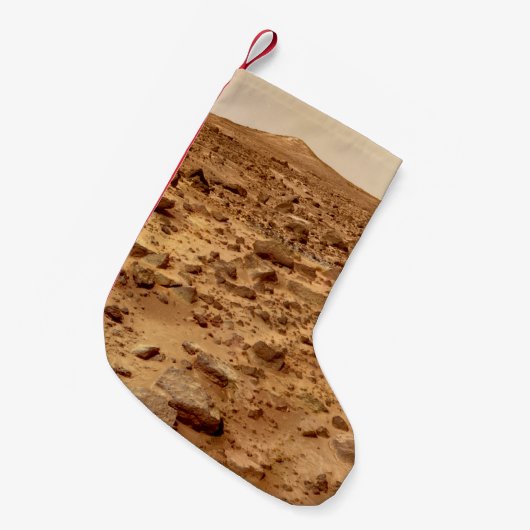 Petite Chaussette De Noël Surface rocheuse de la planète Mars (Devant (Accrochage))