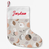 Petite Chaussette De Noël Sweat Dream Bunnies Dans Motif spatial (Devant)