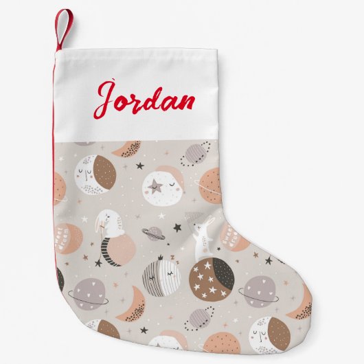 Petite Chaussette De Noël Sweat Dream Bunnies Dans Motif spatial (Devant)