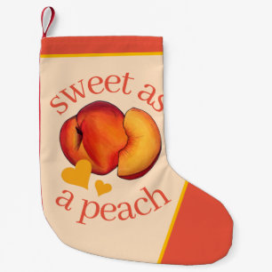 Petite Chaussette De Noël Sweet as a Peach Ripe Georgia Pache Fruit