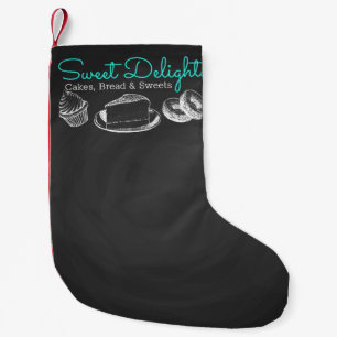 Petite Chaussette De Noël Sweet Bakery Chalkboard Professionnel