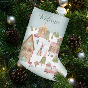 Petite Chaussette De Noël Sweet Holiday Wings Gingerbread Candy Town