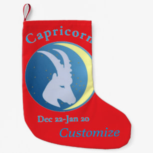 Petite Chaussette De Noël Symbole Capricorne Thunder_Cove
