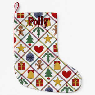 Petite Chaussette De Noël Symbole de Noël festif coloré