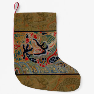 Petite Chaussette De Noël Symbole dragon chinois Antique asiatique
