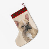 Petite Chaussette De Noël Tableau Français Bulldog (Sable) - Joli Original D (Dos (Accrochage))
