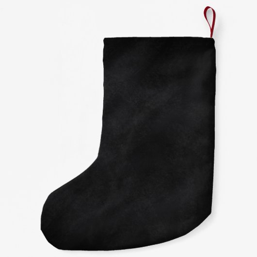 Petite Chaussette De Noël Tableau noir rétro - Impression recto-verso (Dos)