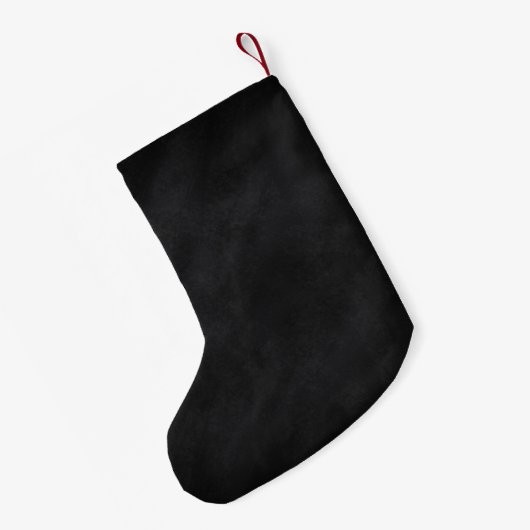 Petite Chaussette De Noël Tableau noir rétro - Impression recto-verso (Dos (Accrochage))