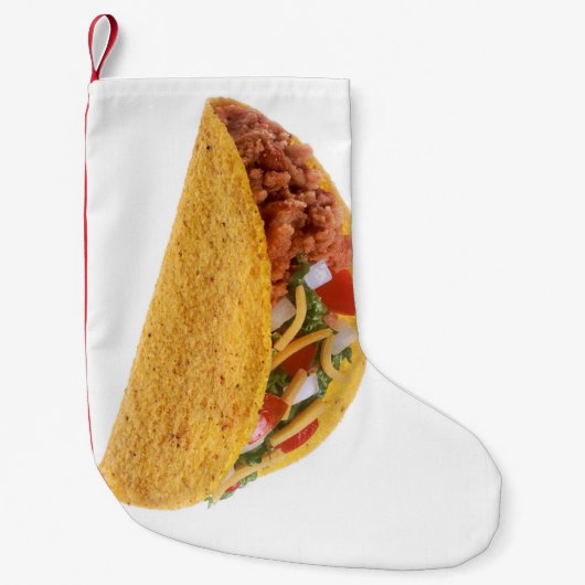 Petite Chaussette De Noël Taco à coque dure (Devant)