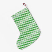Petite Chaussette De Noël Tan Chihuahua personnalisé et Pois verts (Dos (Accrochage))
