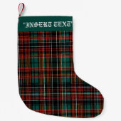 Petite Chaussette De Noël Tartan (Devant)