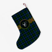 Petite Chaussette De Noël Tartan de Campbell de clan (Dos (Accrochage))