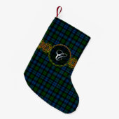 Petite Chaussette De Noël Tartan de Campbell de clan (Devant (Accrochage))