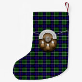 Petite Chaussette De Noël Tartan de Leslie de clan (Dos)