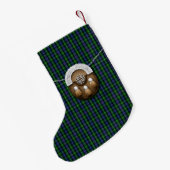 Petite Chaussette De Noël Tartan du Mackenzie de clan (Dos (Accrochage))