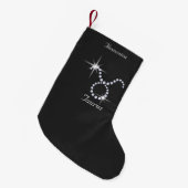 Petite Chaussette De Noël Taurus diamant brillant Personnalisé (Devant (Accrochage))