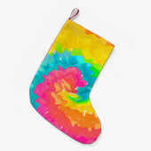 Petite Chaussette De Noël teinture à cravate de boho rétro (Devant (Accrochage))