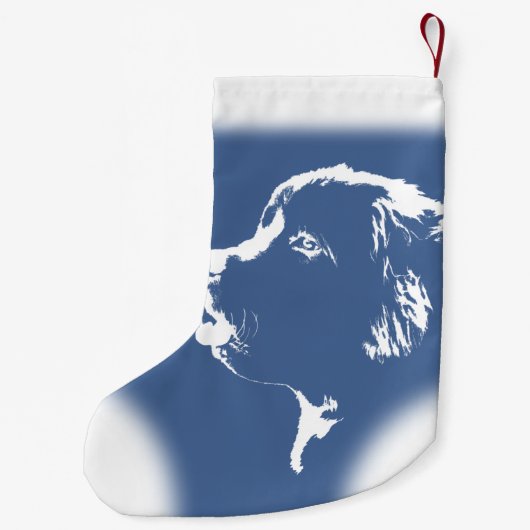 Petite Chaussette De Noël Terre-Neuve Chien Noël Stocking Chien Bas (Dos)