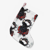 PETITE CHAUSSETTE DE NOËL TERRIERS ÉCOSSAIS (Devant (Accrochage))
