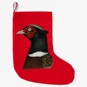 Petite Chaussette De Noël Tête de faisan de Ringneck