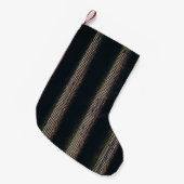 Petite Chaussette De Noël textile noir et gris (Devant (Accrochage))