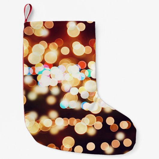 Petite Chaussette De Noël Texture Abstraite colorée (Devant)