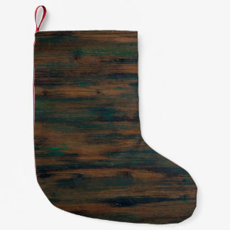 Petite Chaussette De Noël texture Arrière - plan du bois