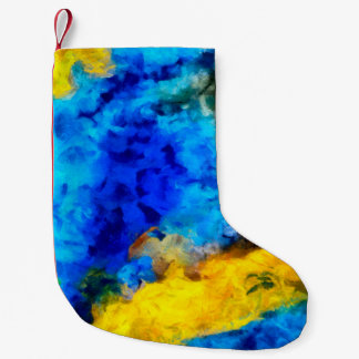 Petite Chaussette De Noël Texture artistique, arrière - plan d'huile créativ
