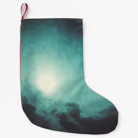 Petite Chaussette De Noël Texture ciel nuages tempête de vent (Devant)